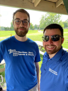 Hunter Marple and Attorney Caleb Fleschner at the MADD Walk.