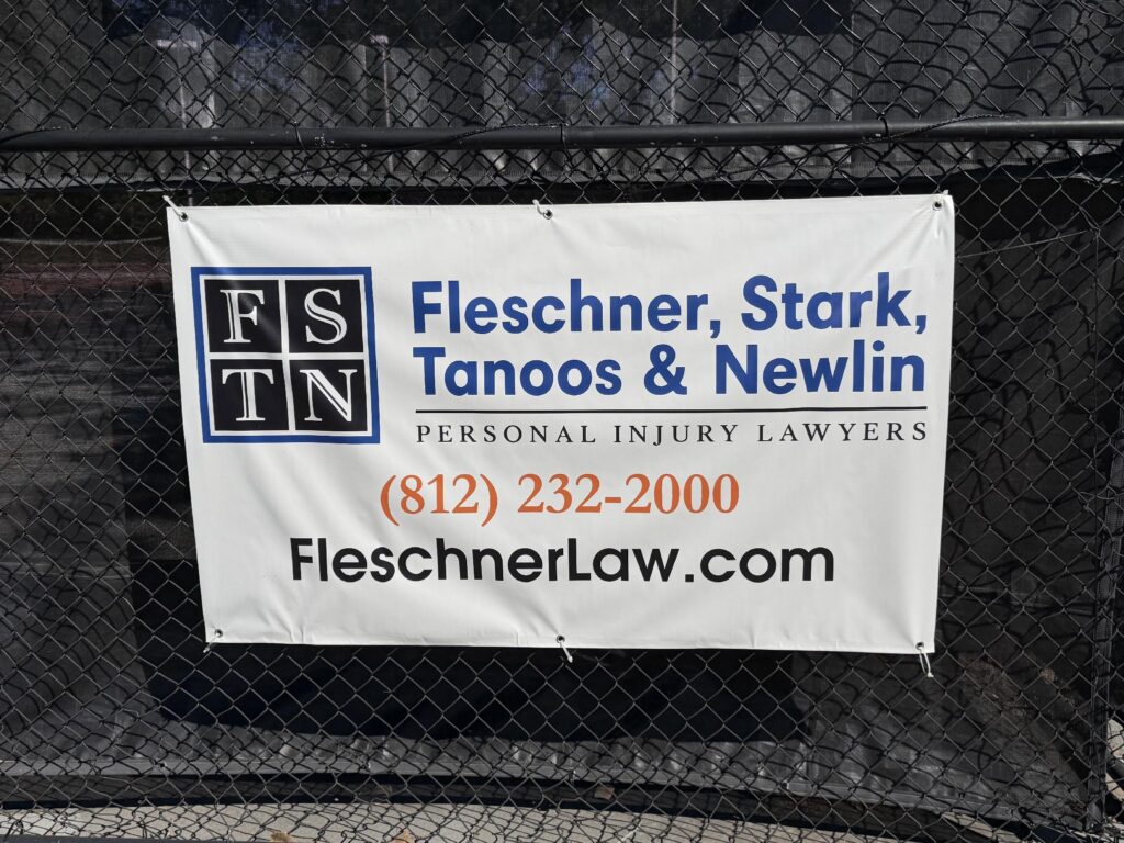 Banner announcing FSTN sponsoring Rose-Hulman tennis team